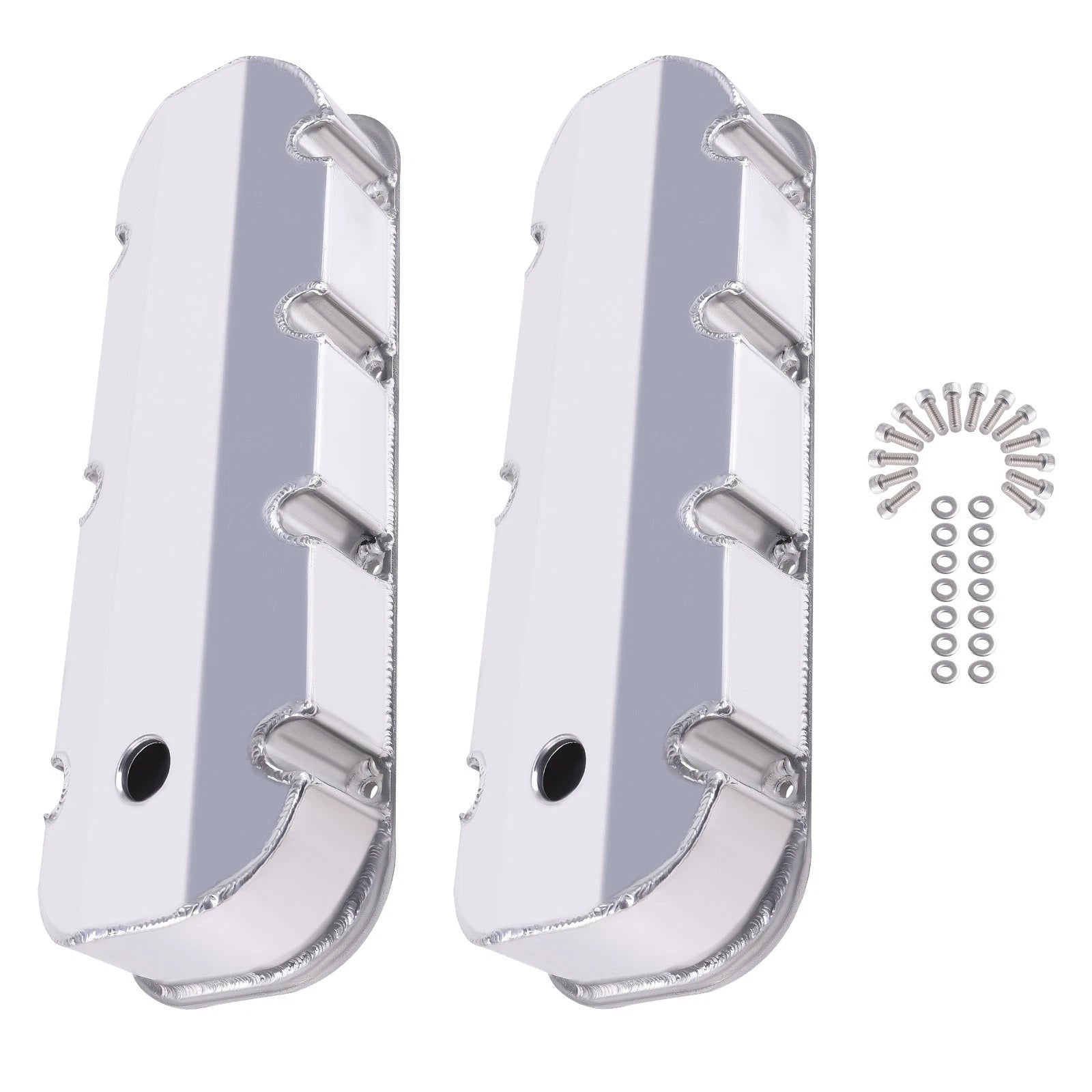 Fabricated Aluminum Tall Valve Covers for Big Block Chevy 427, 454 (1965–1995)