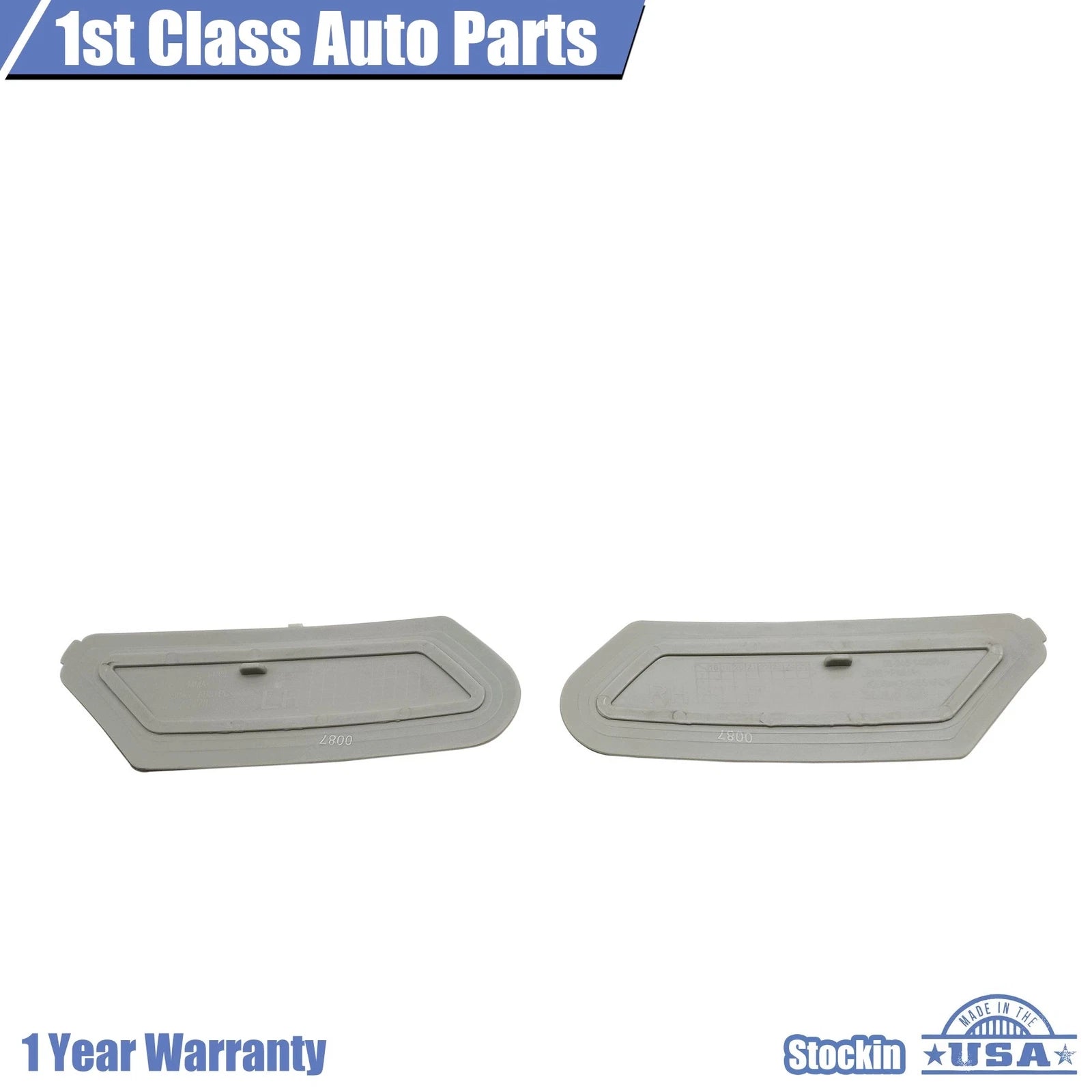 2X Smoke Front Bumper Reflector Side Marker Lights for Audi Q5 (2018–2020)