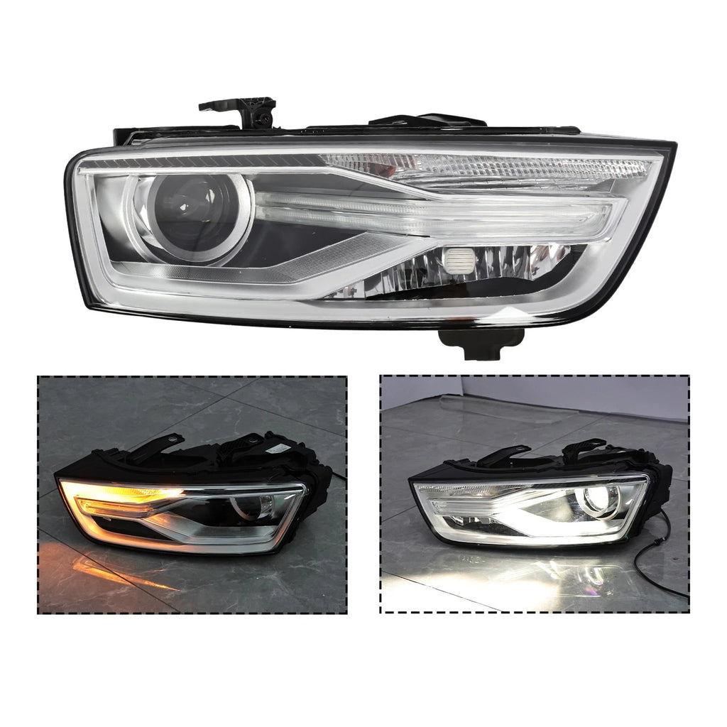 HID/Xenon Headlight Assembly for Audi Q3 (2016–2018) W/ Bulb & Ballast