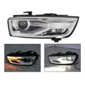 HID/Xenon Headlight Assembly for Audi Q3 (2016–2018) W/ Bulb & Ballast