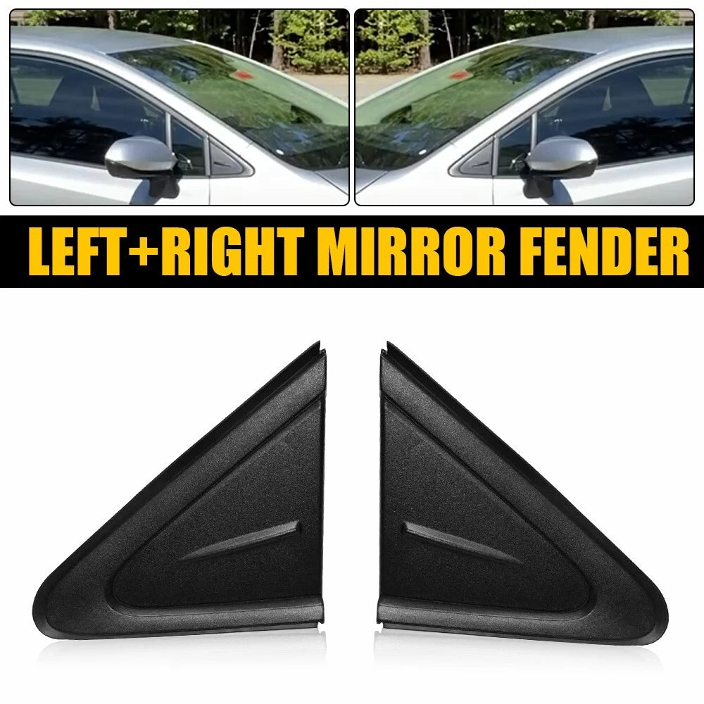 Set of 2 Side Mirror Trim Triangle Covers for Toyota Corolla (2019–2021)