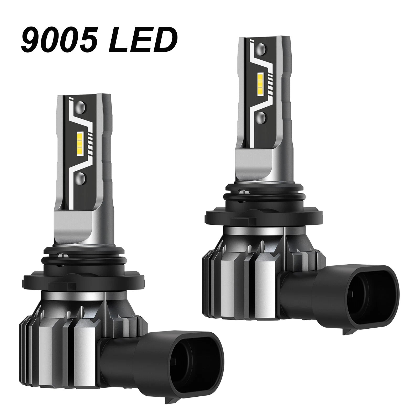 9005 HB3 LED Headlight Bulbs Kit for Universal Fit (6500K, 370000LM)