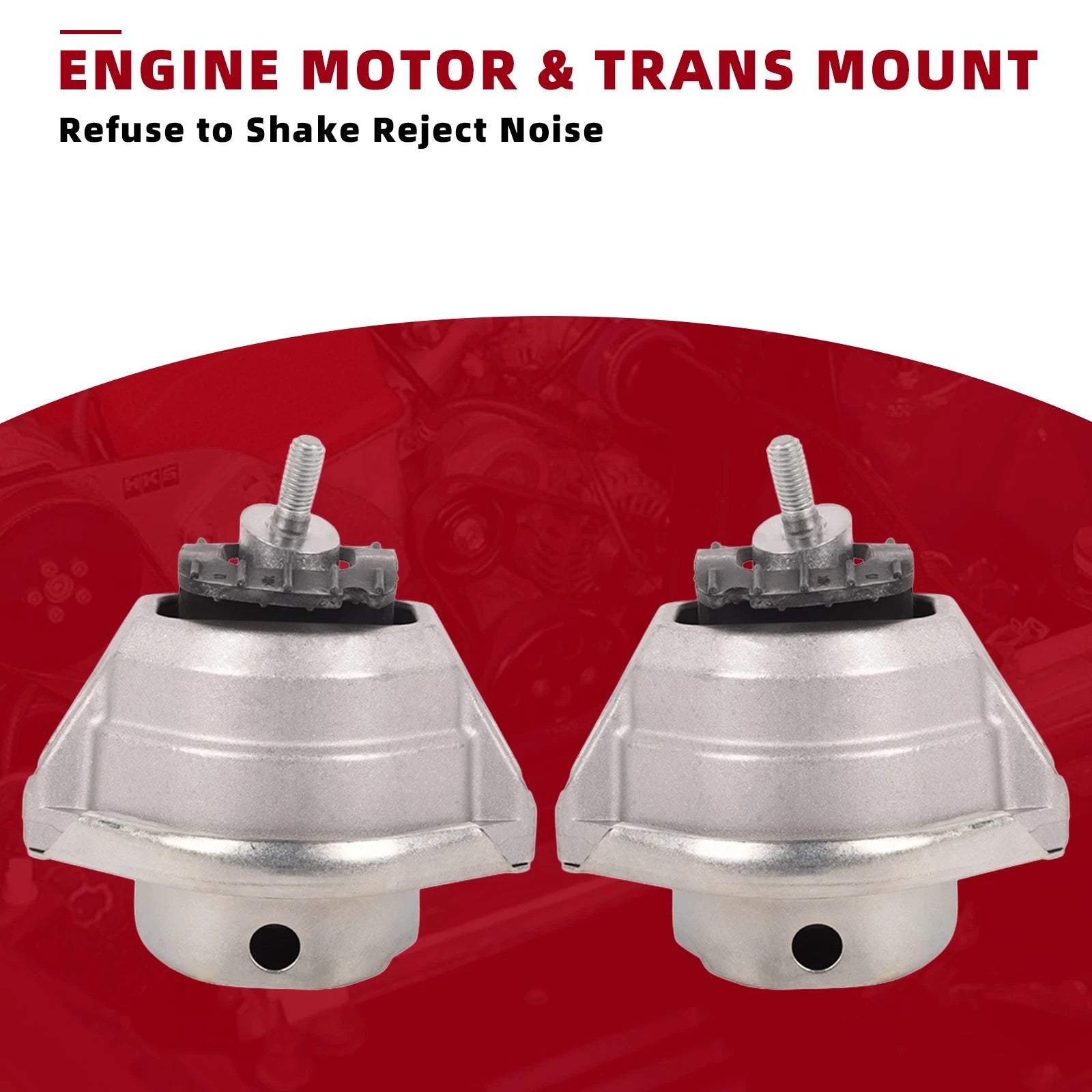 Set of 2 Engine Motor Mounts for BMW 525i 528i 530i (2007–2010)