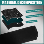 Dashboard Cover for Toyota Voxy (Black Polyester, Non-slip)