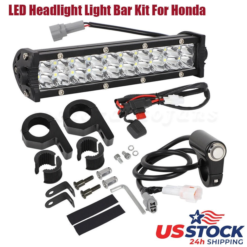 LED Headlight Light Bar Kit for Honda CRF230F CRF110 CRF250X CRF250R (2003–2023)