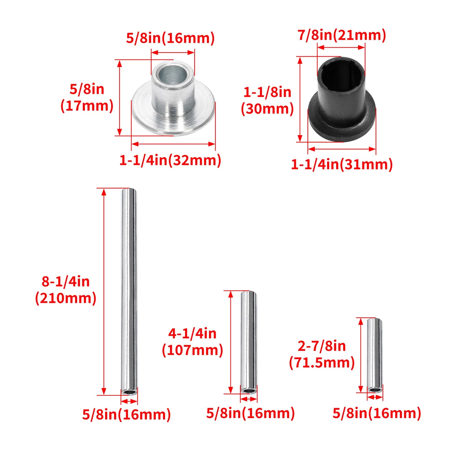 Complete A-Arm Bushing Kit for Polaris RZR 800 RZR S 4 800 (2008–2014)