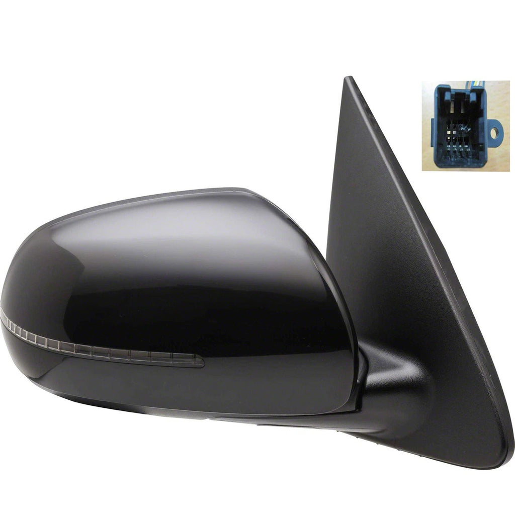Passenger Side Power Door Mirror Replacement w Heated Glass for Ford (2009–2014)