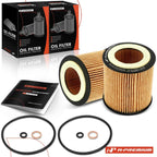 2X Engine Oil Filter for BMW 320i 323i M3 (2006–2018)