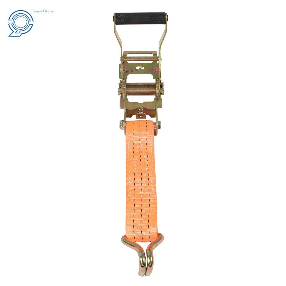 Set of 10 Ratchet Straps 1.5" x 15' 4000-lbs J Hook Tie Downs Orange