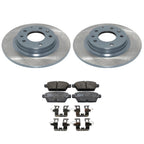DuraGo Rear Rotor & TRW Pro Ceramic Disc Brake Pad Kit for Fusion MKZ Milan Zephyr (2006–2012)