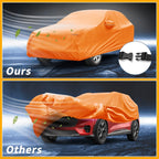 Waterproof Car Cover for Ford Mustang Mach  210D-PU Orange
