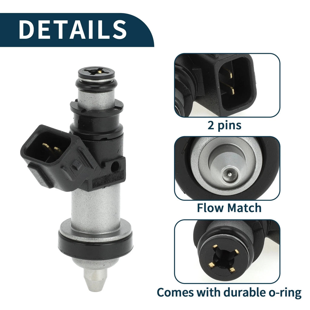 Fuel Injector No. 06164PCA000 for Honda CR-V 2.0 (1999–2001) 1 Pc Black