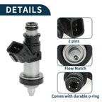 Fuel Injector No. 06164PCA000 for Honda CR-V 2.0 (1999–2001) 1 Pc Black