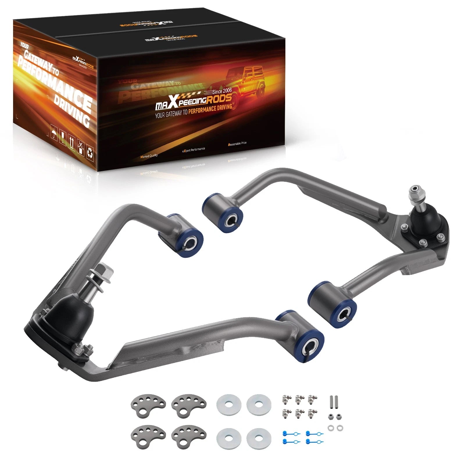 Front Upper Control Arms for Chevy Silverado GMC Sierra 1500 (2019–2023)