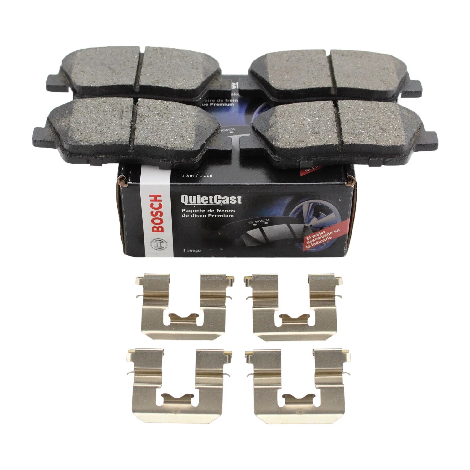 Bosch QuietCast Rear Brake Pads for Hyundai G80, Entourage, Equus, Borrego, Sedona