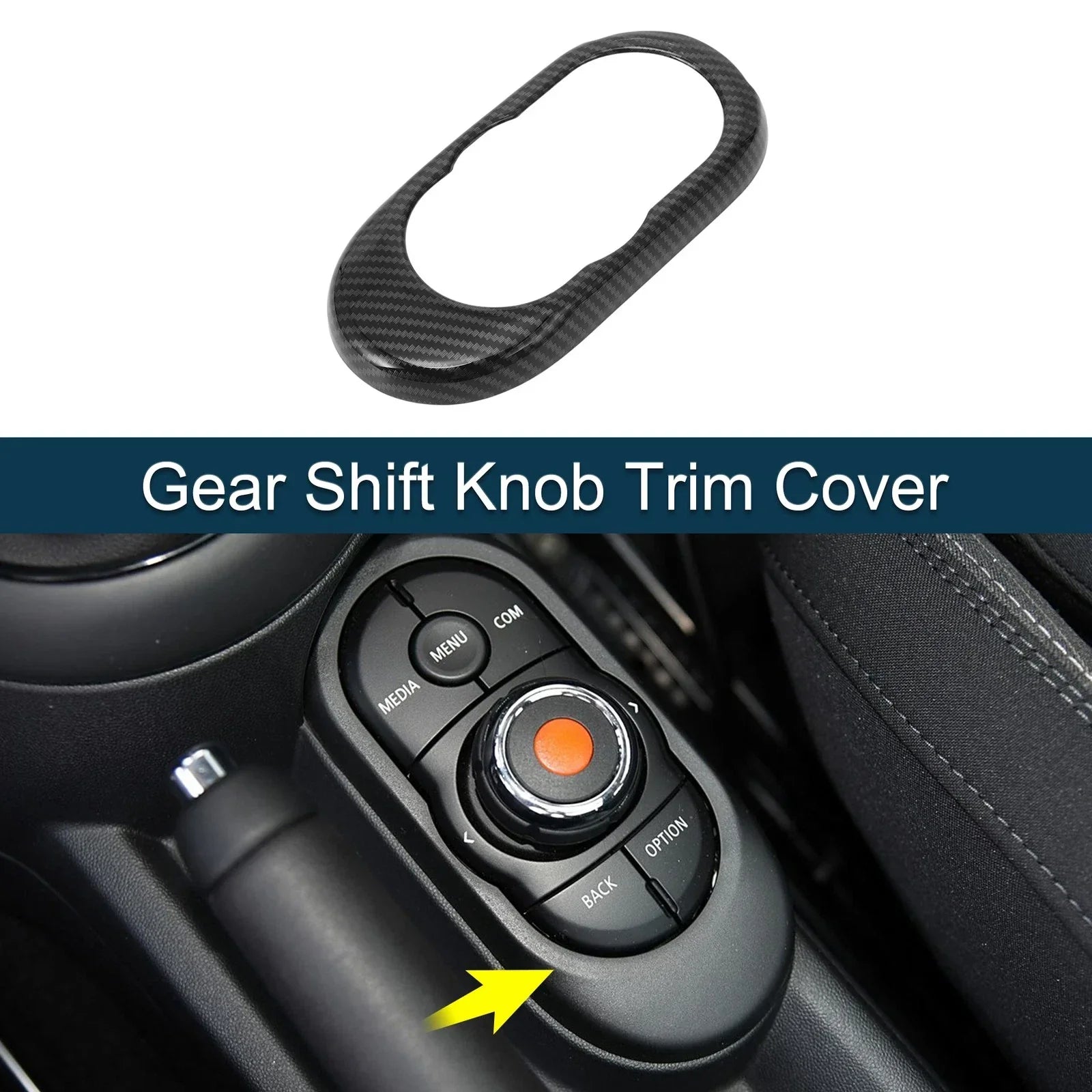 Gear Shift Knob Cover Sticker for BMW Mini Hatch Mini Hardtop