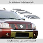 Stainless Chrome Grille Insert for Nissan Armada Titan (2004-2007)