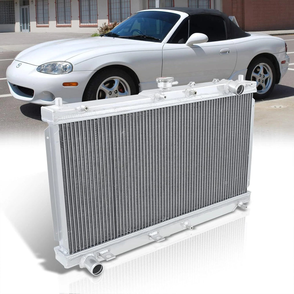 2 Row Aluminum Radiator for Mazda Miata MX5 (1990–1997) 1.6L 1.8L MT