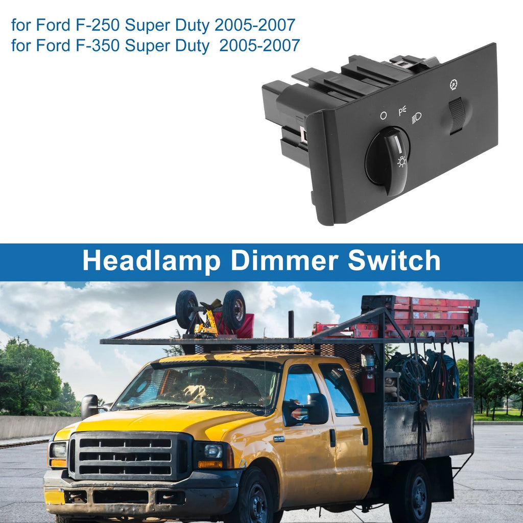 Headlight Switch for Ford F-250 Super Duty (2005–2007) No.5C3Z11654AAA Black