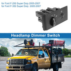 Headlight Switch for Ford F-250 Super Duty (2005–2007) No.5C3Z11654AAA Black