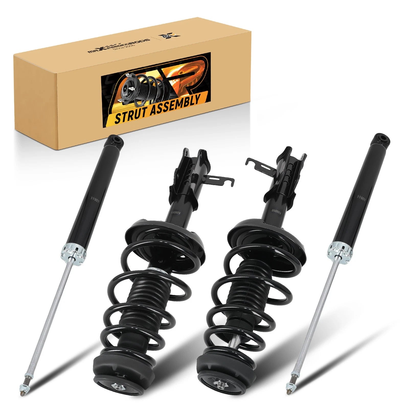 Front Complete Strut w/ Spring & Rear Shock Absorber for Chevrolet Cruze (2012–2015)