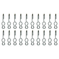 20 SJ Hooks for Rubber Rope Bungee Cord Tarp Strap Tie Down Hook