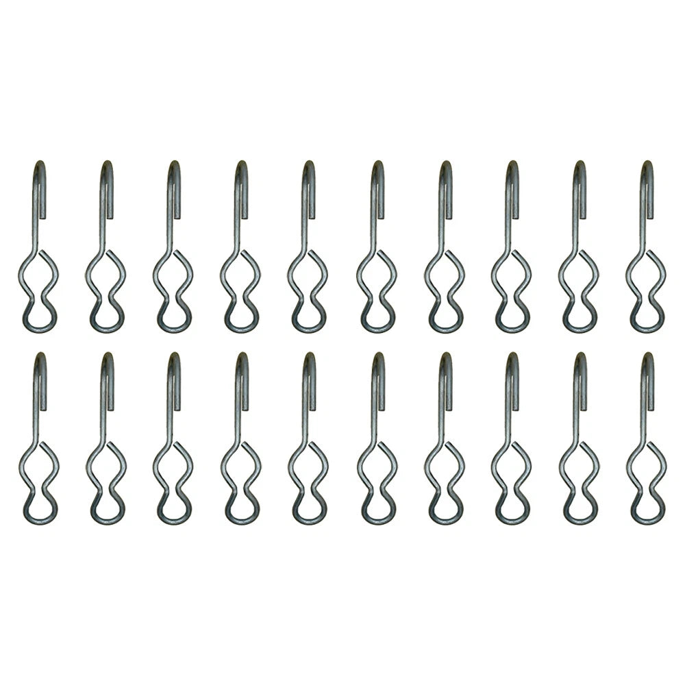 20 SJ Hooks for Rubber Rope Bungee Cord Tarp Strap Tie Down Hook