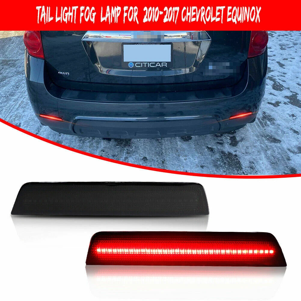 2X Smoke Sequential LED Tail Brake Lights for Chevrolet Equinox (2010–2017)