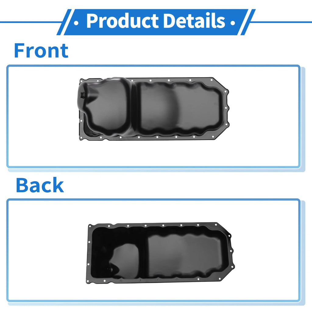 Engine Oil Pan for Dodge Ram 1500 (2003–2010) No. 264260, 53021334AF Aluminum