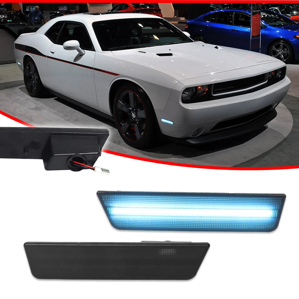 2X LED Side Marker Lights for Dodge Challenger (2008–2014)