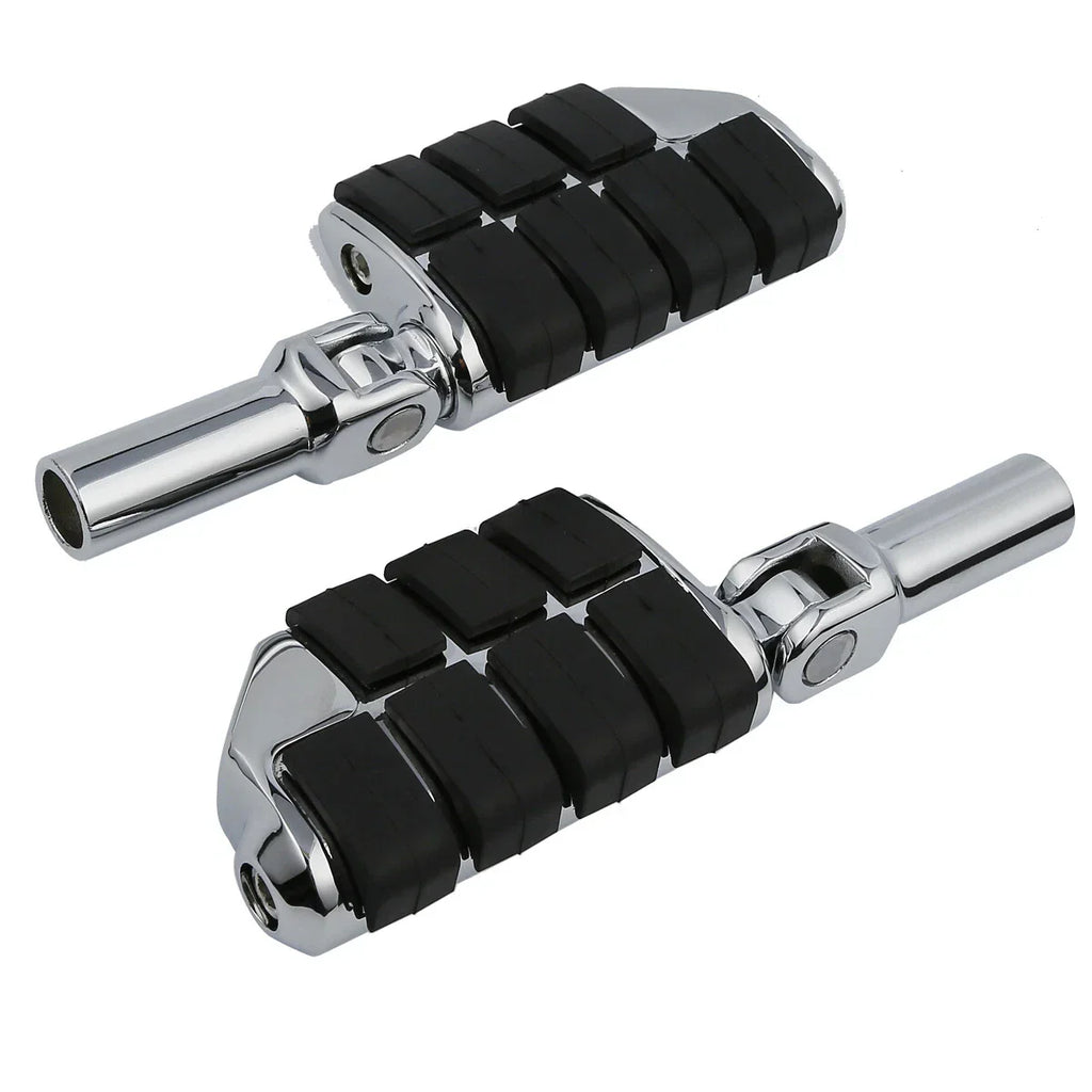 Chrome Rear Passenger Foot Pegs for Harley Softail Slim (2012-2017)