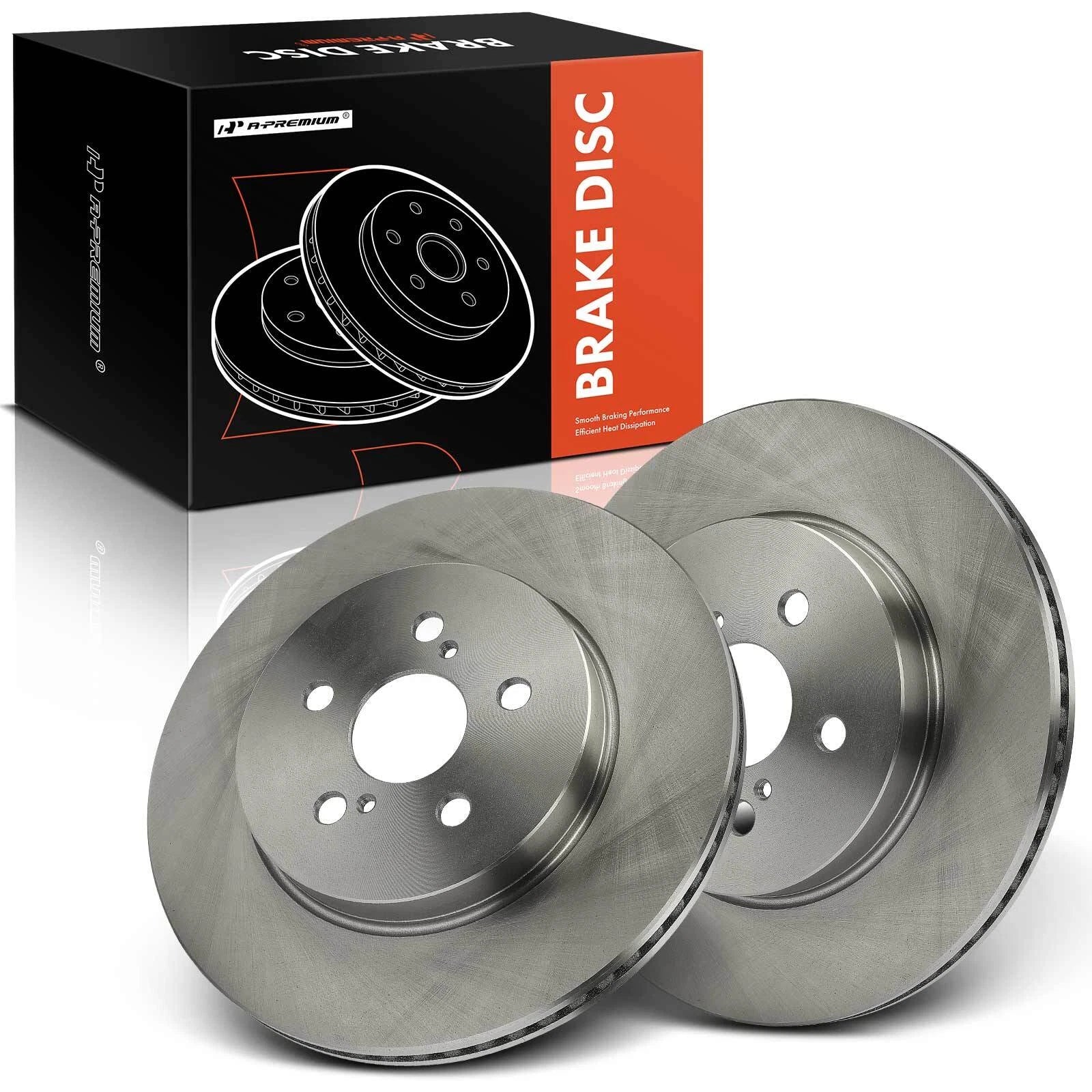 Front Side Disc Brake Rotors for Toyota Corolla & Prius Prime (2019-2022)