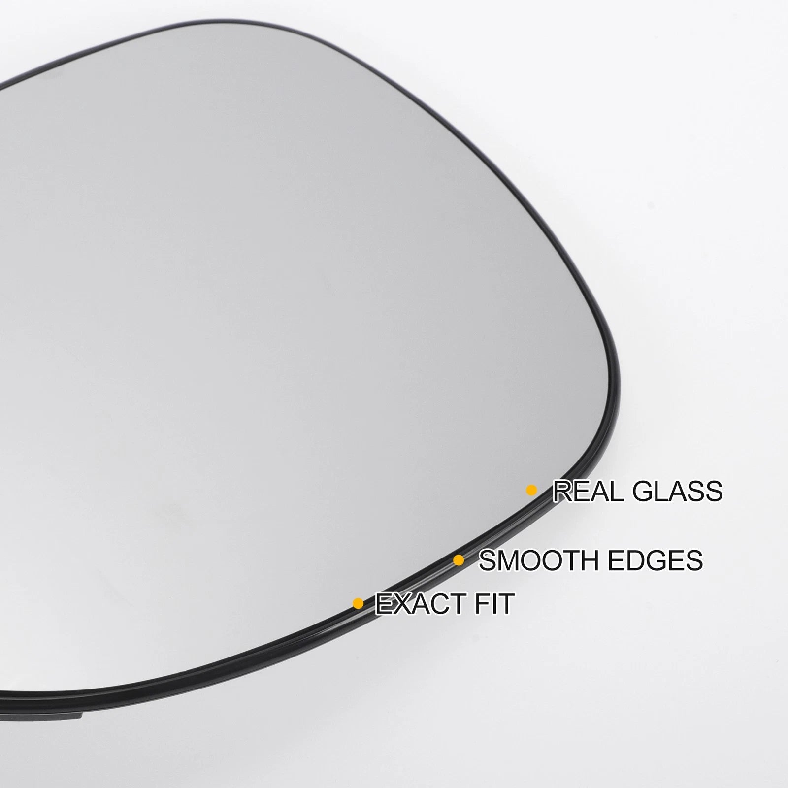 Heated Left Side White Mirror Glass for Honda Civic (2005–2012)