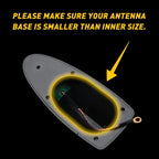 Shark Fin Antenna Cover for Hyundai Sonata (2014–2019) - Quartz Gloss Black