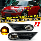 Pair of Side Indicator Repeater Lights for BMW Mini Cooper R56 R57 (2007–2013)