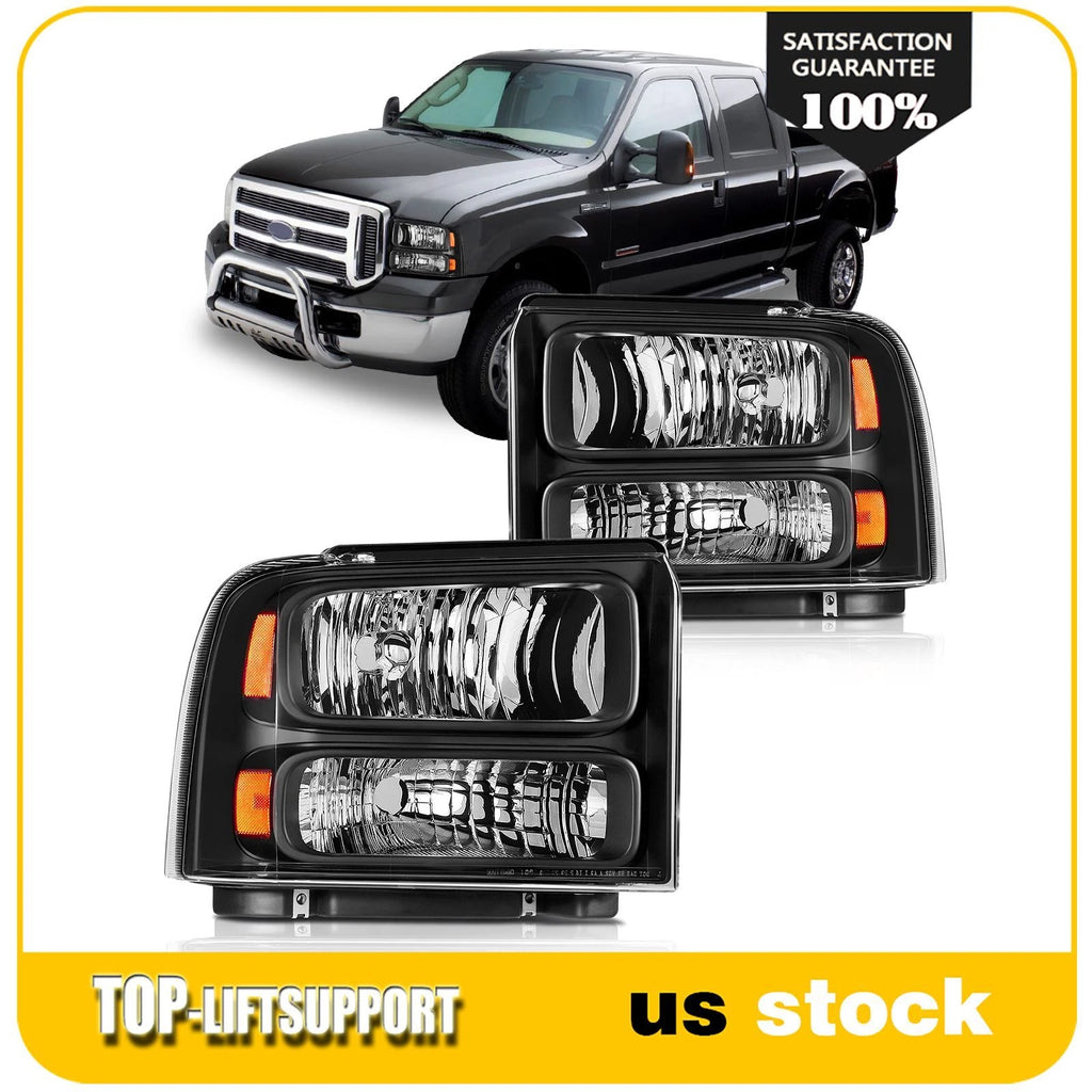 Headlight Assembly Pair for Ford F250 F350 F450 Super Duty (2005–2007)