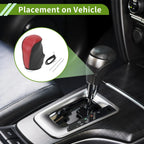 Gear Shift Knob Cover for Nissan X-Trail Rogue (2014–2020) Red Carbon Fiber