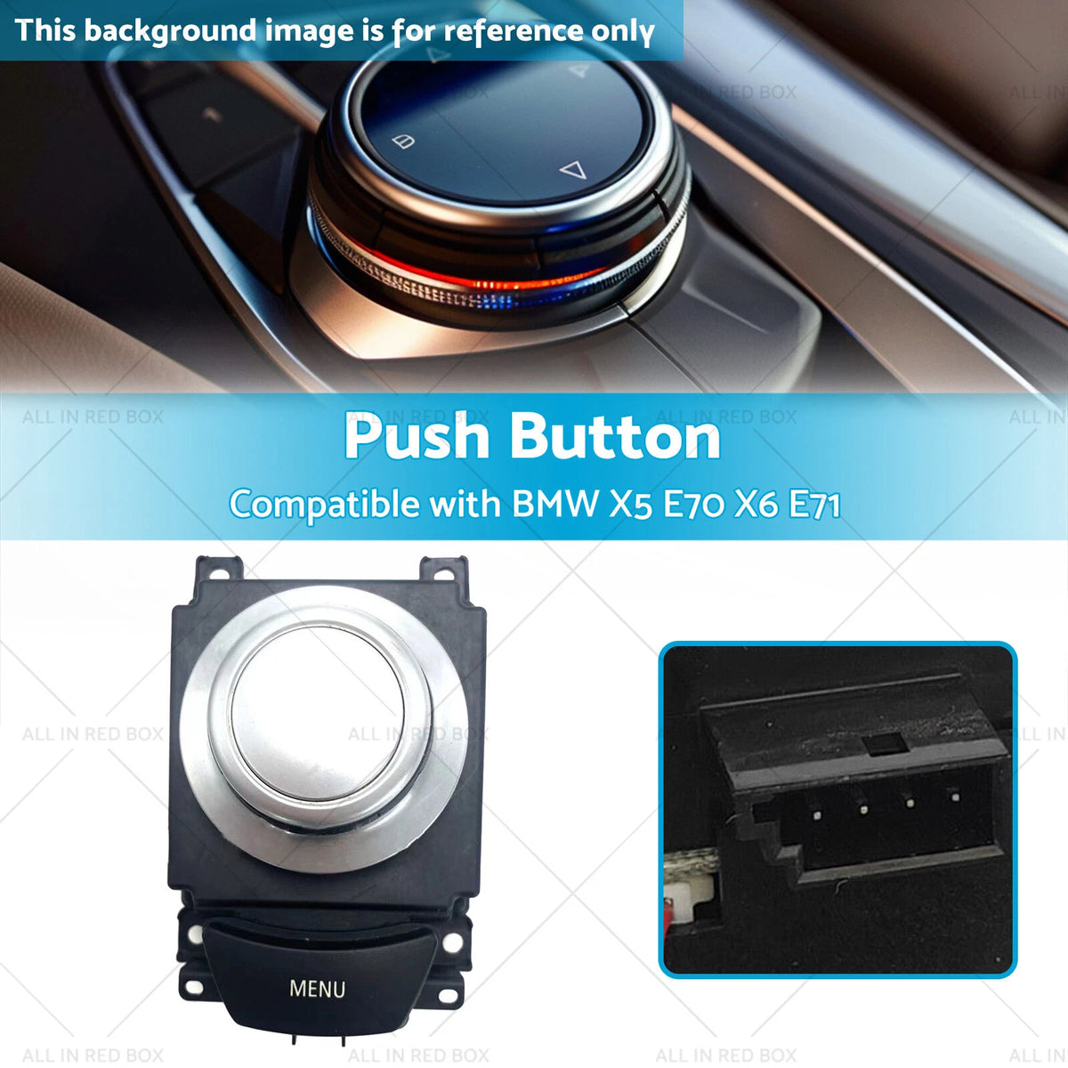 IDrive Media Switch for BMW X5 X6 (2007–2011) Replaces 65829125349