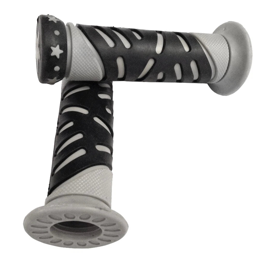 Set of 2 Gray Star Hand Grips for Honda XVS1100A XVS11AA V-Star Classic