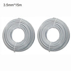 Set of 2 Steel Trimmer Line 15 Meter for Lawn Trimmers
