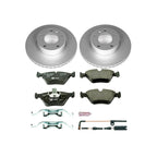 Set of 2 Powerstop Brake Disc and Pad Kits for BMW 525i 528 (2000–2006)