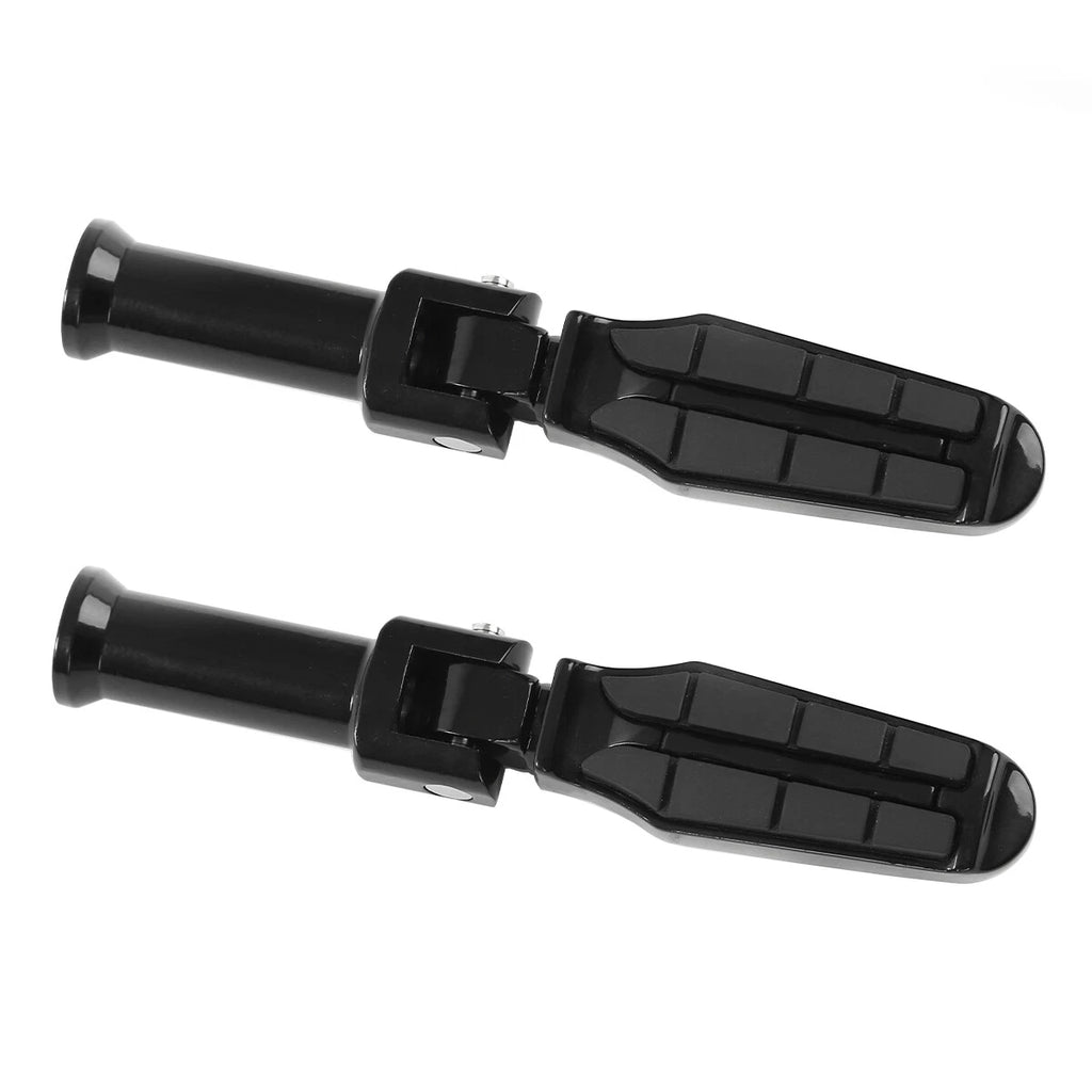 Black Rear Passenger Foot Pegs for Harley Softail Standard Low Rider (2018–2025)