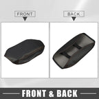 Center Console Cover Pad for Subaru Forester (2019–2023) Black Orange Stitches