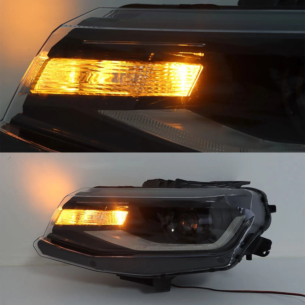 Headlight for Chevy Camaro (2016–2022) HID LED DRL Black Driver Side