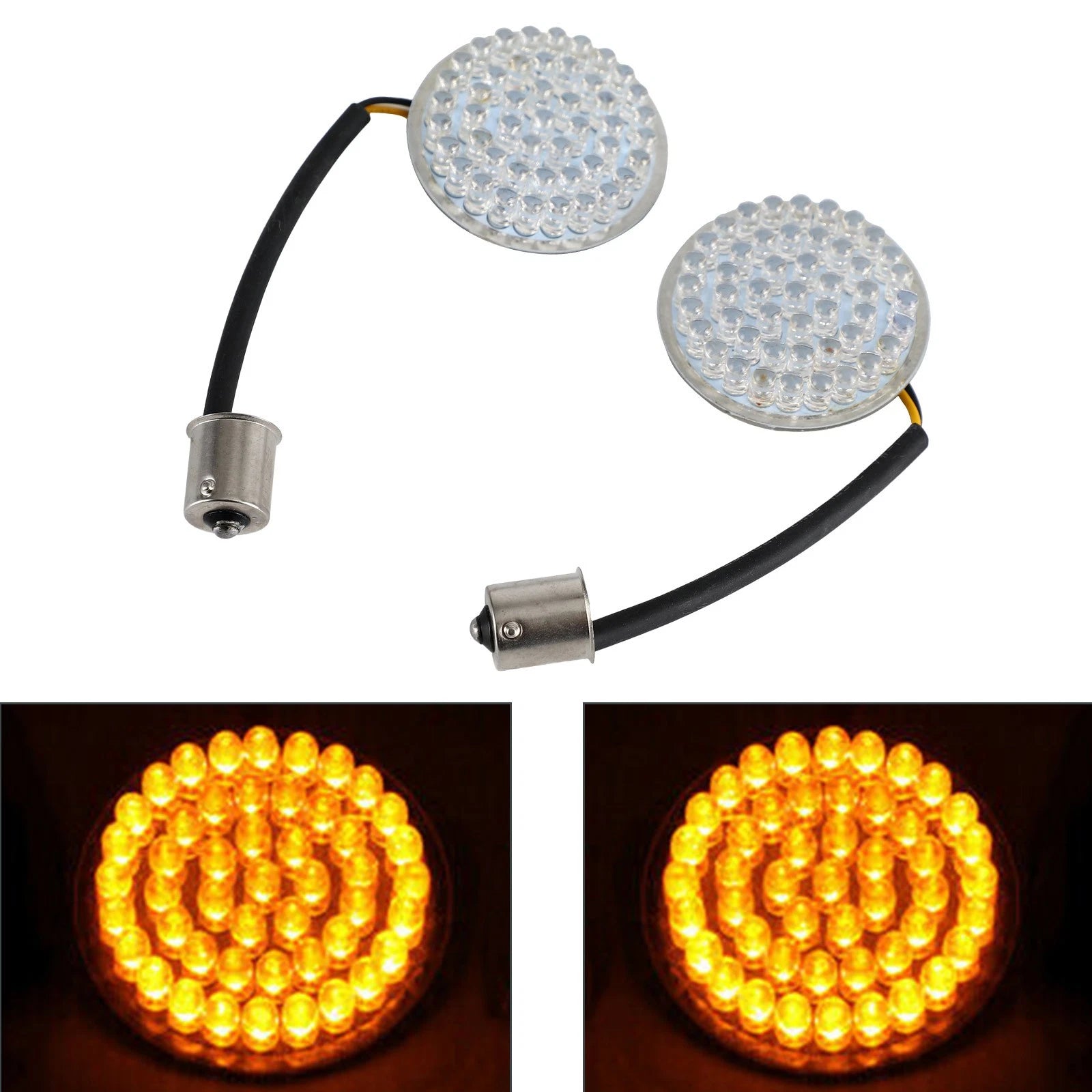 Rear LED Turn Signal Insert Lights for Harley Dyna Touring (883)