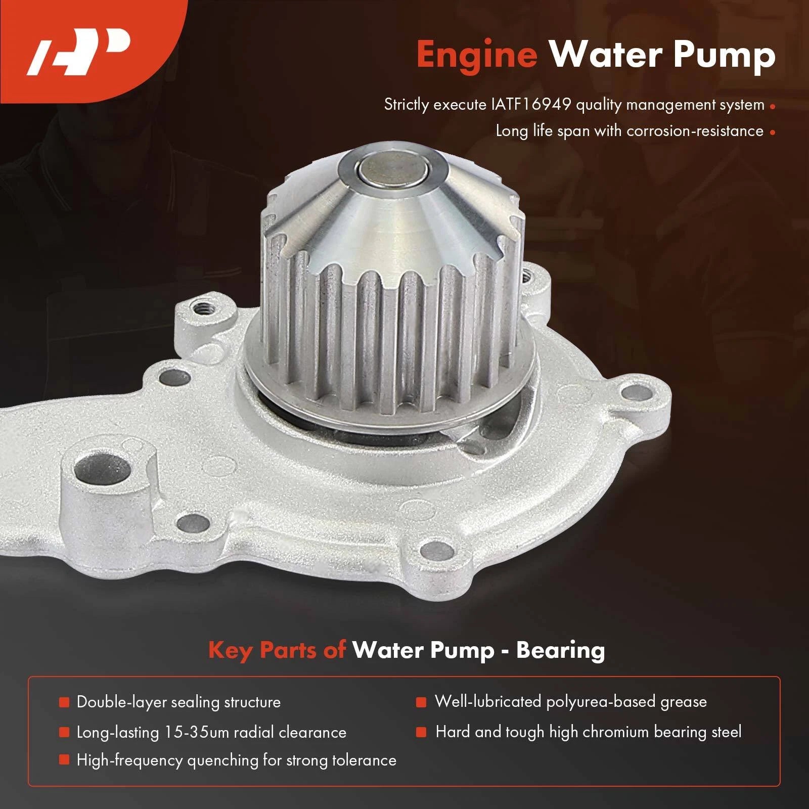 8x Timing Belt and Water Pump Kit for Dodge Avenger (1995–1999)