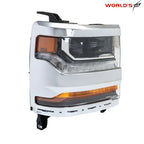 Headlight for Chevy Silverado 1500 (2016–2018) Chrome HID/Xenon LED Right Side