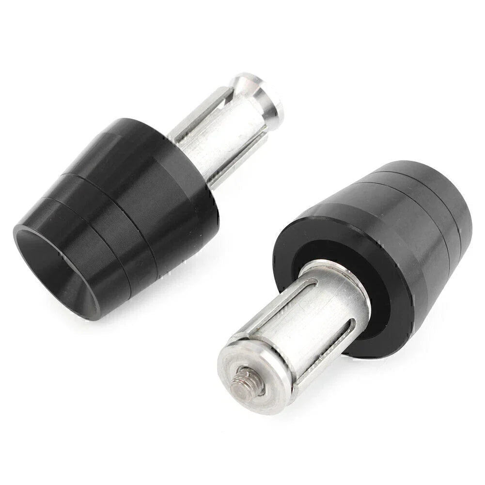 Black Handlebar End Plugs for Honda CBR, CB, Yamaha YZ, YZF, Kawasaki