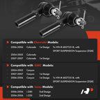 2X Front Outer Tie Rod Ends for Chevrolet Colorado GMC Canyon (2004–2007)