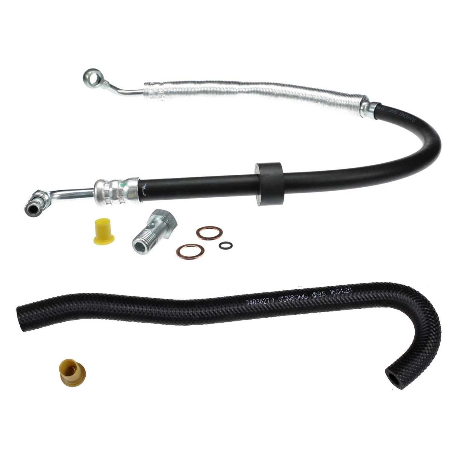 Sunsong Power Steering Pressure & Return Line Hose Kit for Benz ML350 (1998–2005)